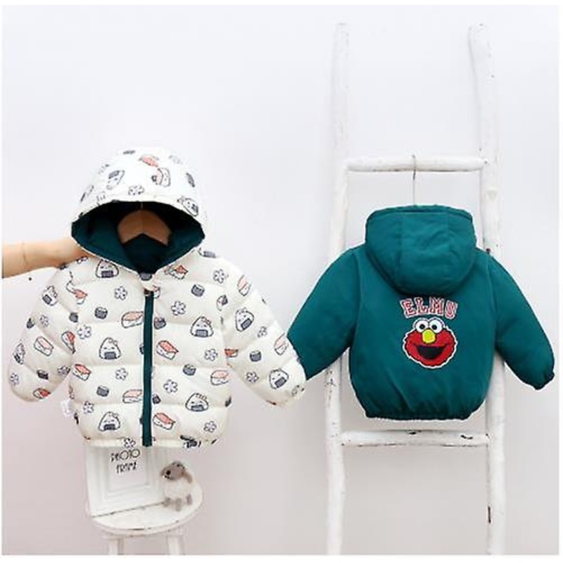 2023 Autumn And Winter New Arrival Cartoon Style Coat Children’s Down Jacket Boys And Girls Cotton Coat Middle And Small Children’s Short Double-sided