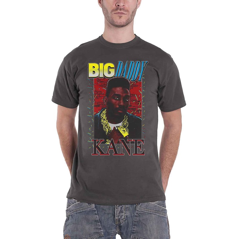 Big Daddy Kane T Shirt Ropes Logo new Official Mens Charcoal Grey