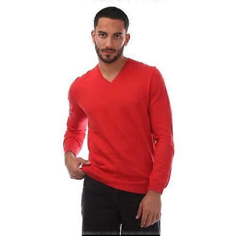 Boss Mens Barnabas-4 V Neck Sweater Top