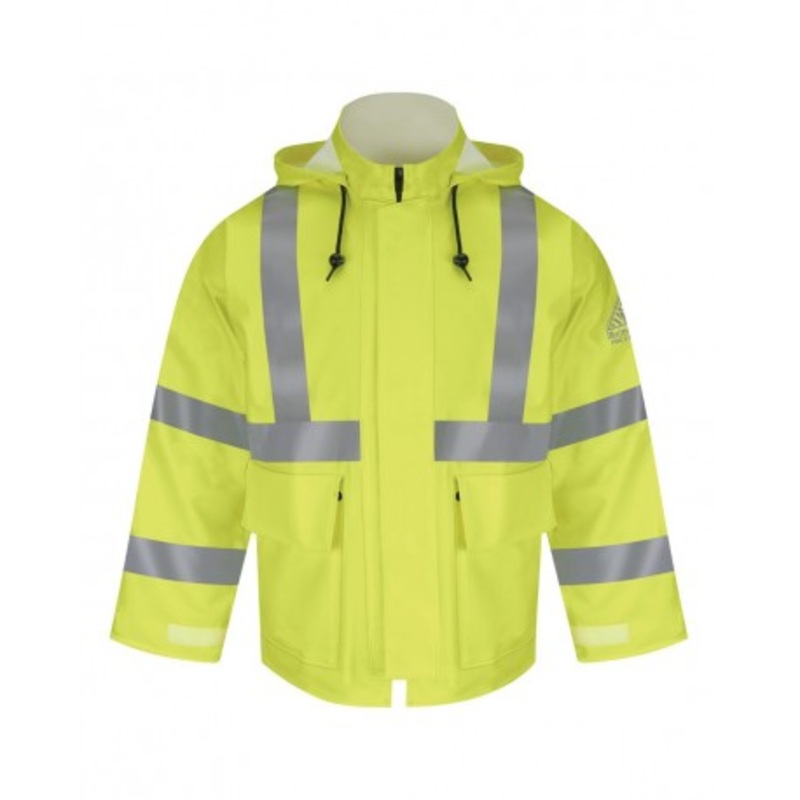 Bulwark JXN4 Hi-Visibility Flame-Resistant Rain Jacket | Bulwark JXN4