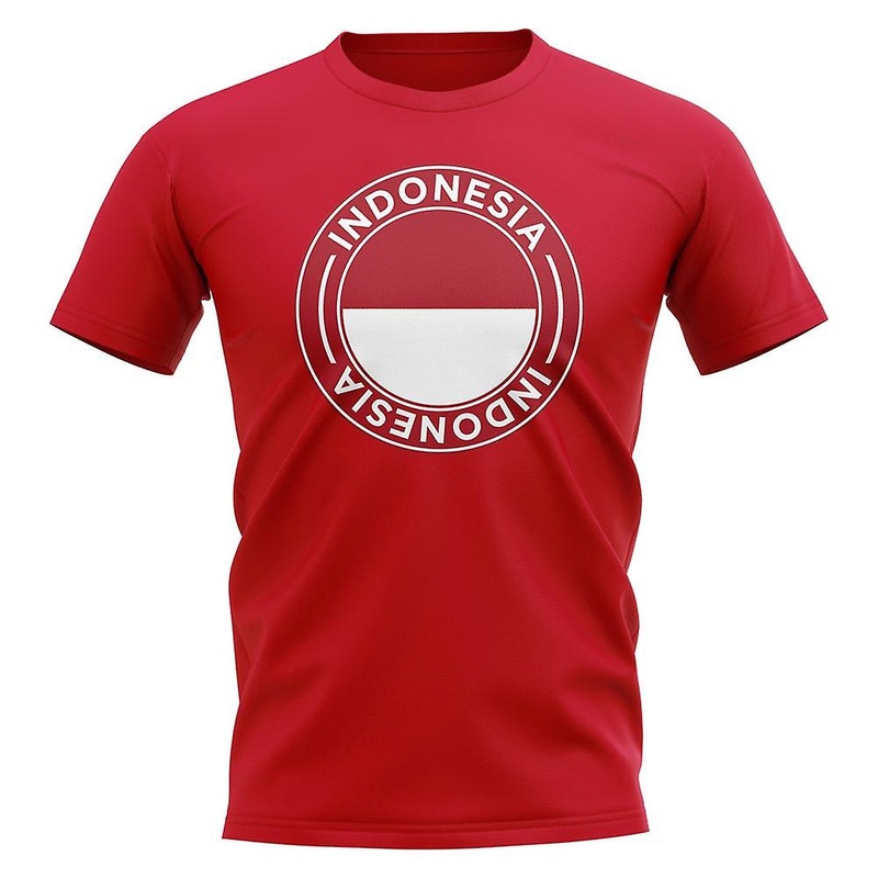 Indonesia Football Badge T-Shirt (Red)