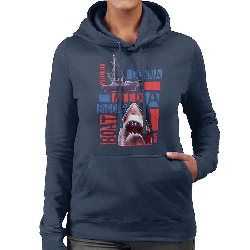 Jaws You Are Gonna Need A Bigger Boat Montage Women’s Hooded Sweatshirt