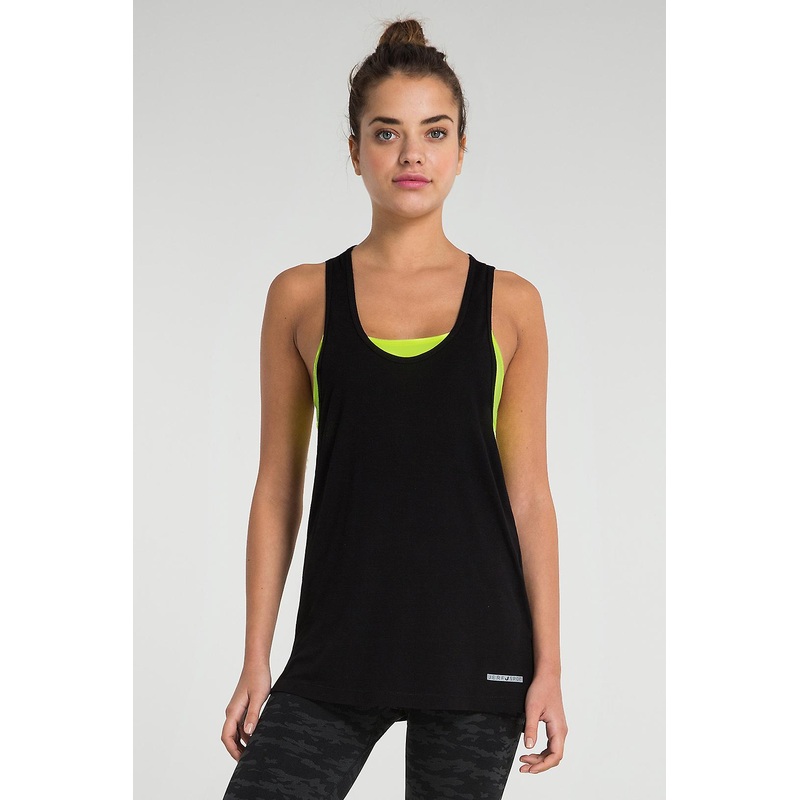 Jerf Womens Picton Black Drop Armhole Tank Top