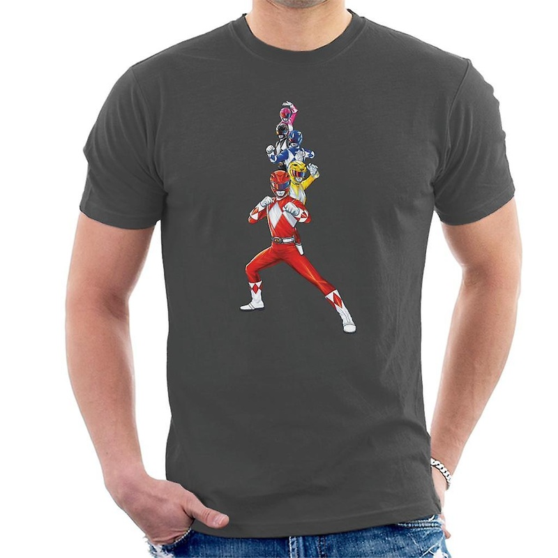 Power Rangers Action Line Up Men’s T-Shirt