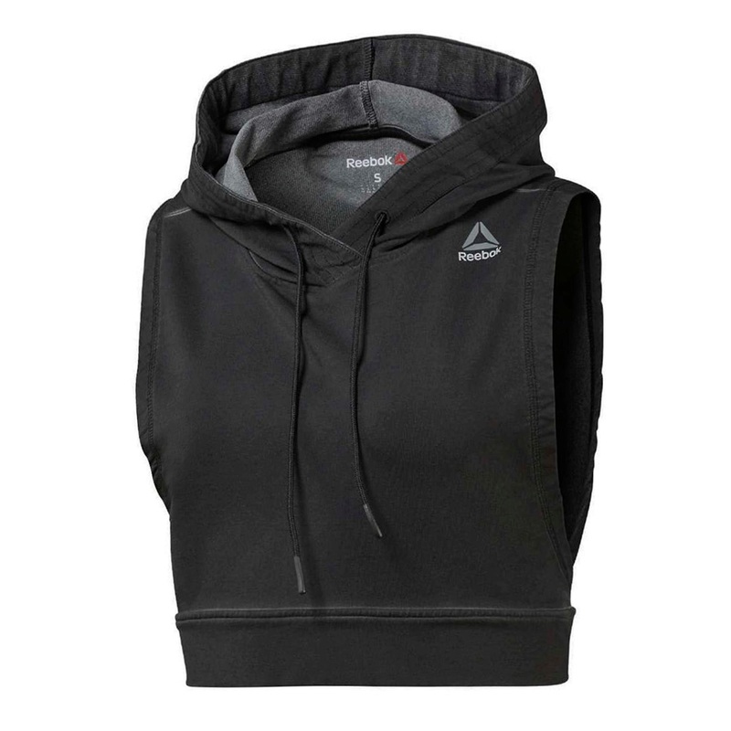 Reebok Womens Combat Glory Hoodie Training Vest Black BR0325
