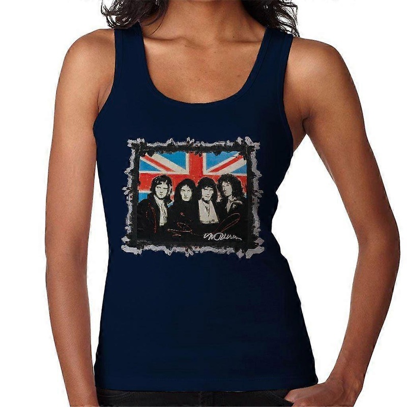 Sidney Maurer Original Portrait Of Queen Union Jack Women’s Vest