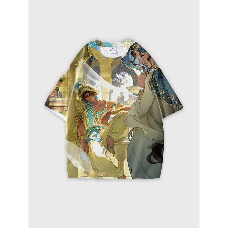T-Shirt Short Sleeve Round Neck, Summer Casual Loose Graphic Tee, Unisex Sultans Game V3980