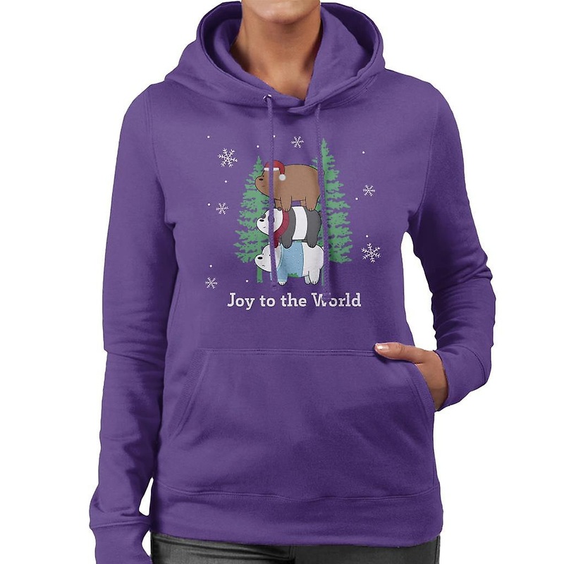 We Bare Bears Christmas Joy To The World Women’s Hooded Sweatshirt