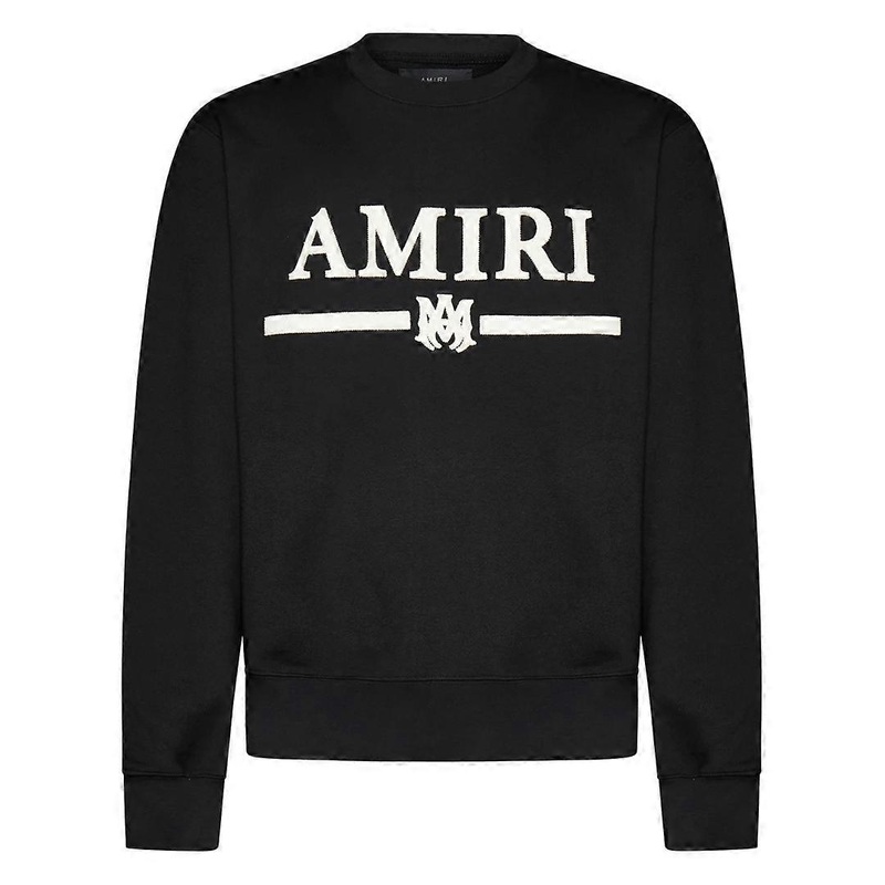 Amiri MA Bar Appique Logo Black Sweatshirt