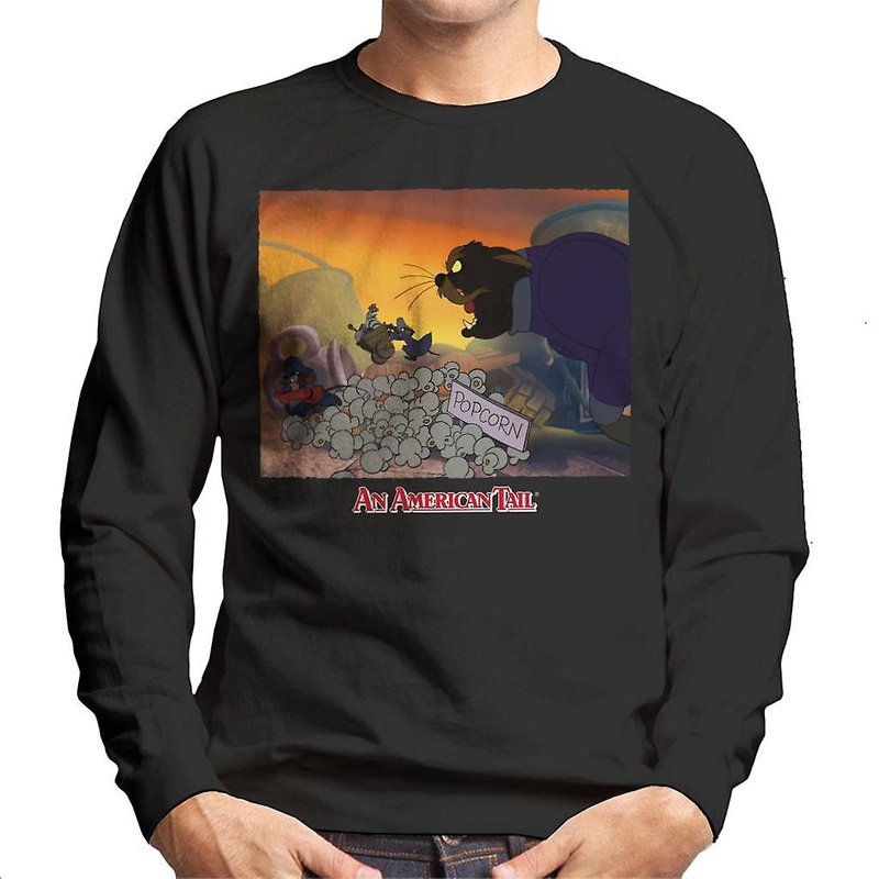 An American Tail Cossack Cat Popcorn Men’s Sweatshirt