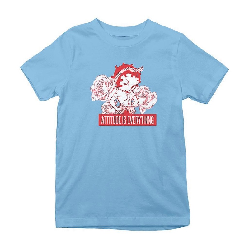 Betty Boop Attitude Is Everything Roses Kid’s T-Shirt