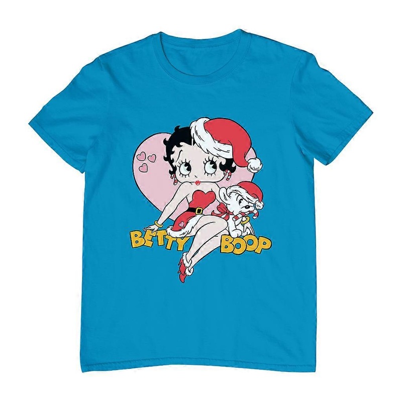 Betty Boop Christmas And Pudgy Heart Men’s T-Shirt