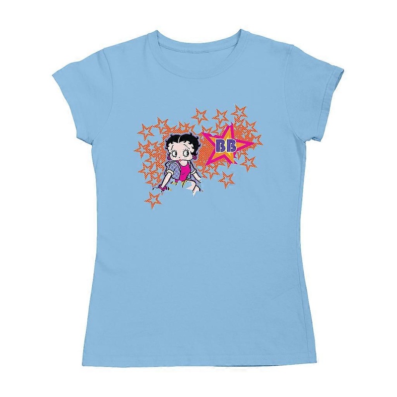 Betty Boop Dots And Orange Stars Women’s T-Shirt