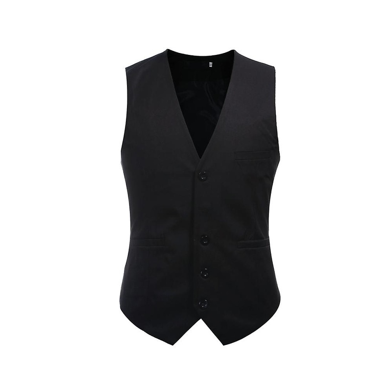Cloudstyle Men’s Business Classic Solid Color Slim Fit Suit Vest