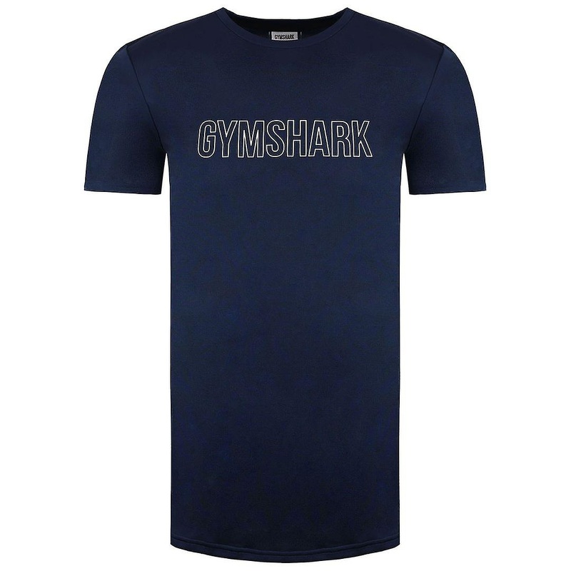 Gymshark Arrival Graphic Slim Short Sleeve Mens Navy T-Shirt A1A3A UBCY AH1