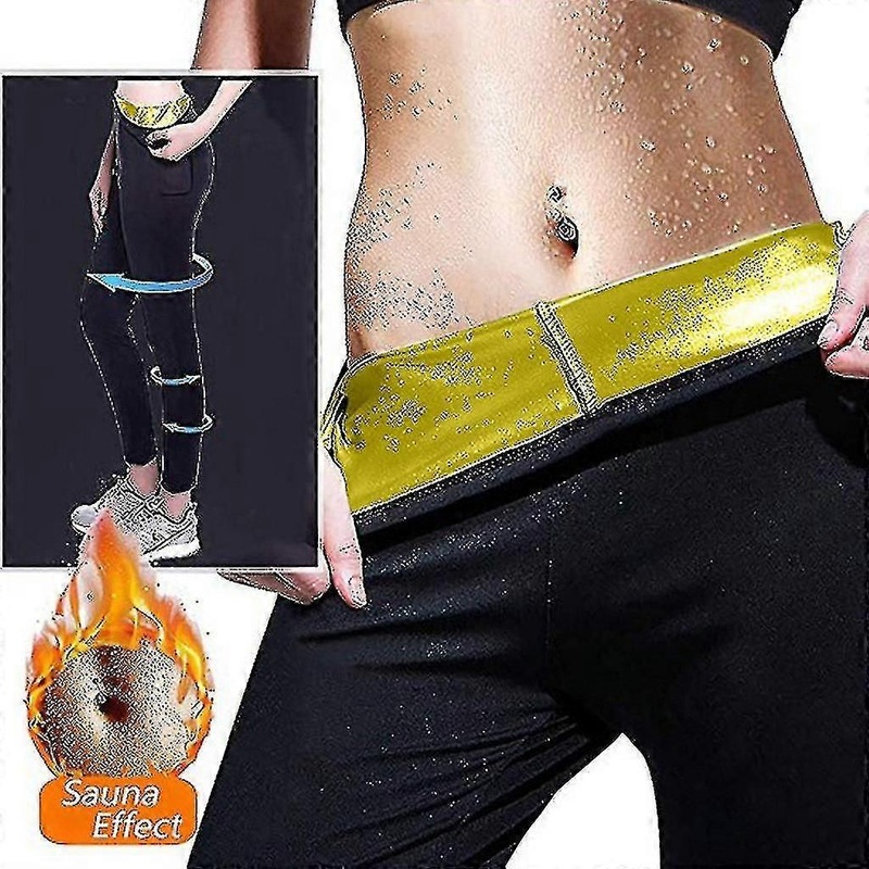 Sajy Women Pure Color Bodybuilding Sweating Shaping Running Self Heating Sweat Pants