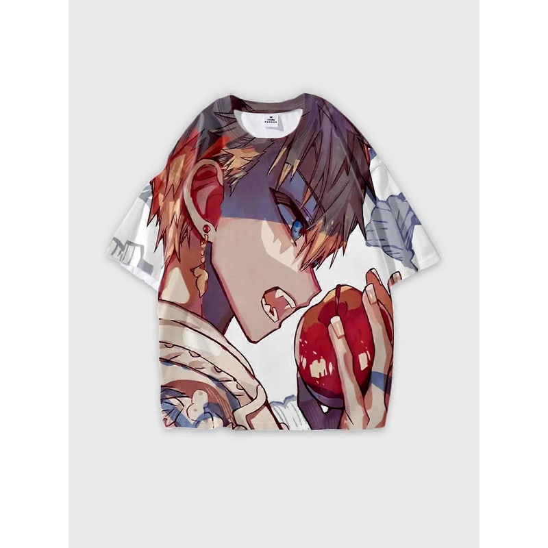 T-Shirt Short Sleeve Round Neck, Summer Casual Loose Graphic Tee, Unisex The Toilet-bound Hanako-kun W1304
