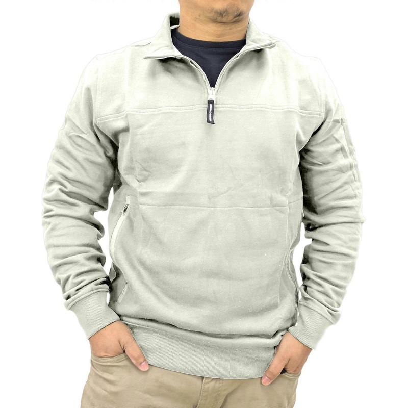 Weekend Offender Double Grove Mens Sweatshirt Pullover Funnel Neck Casual Cotton