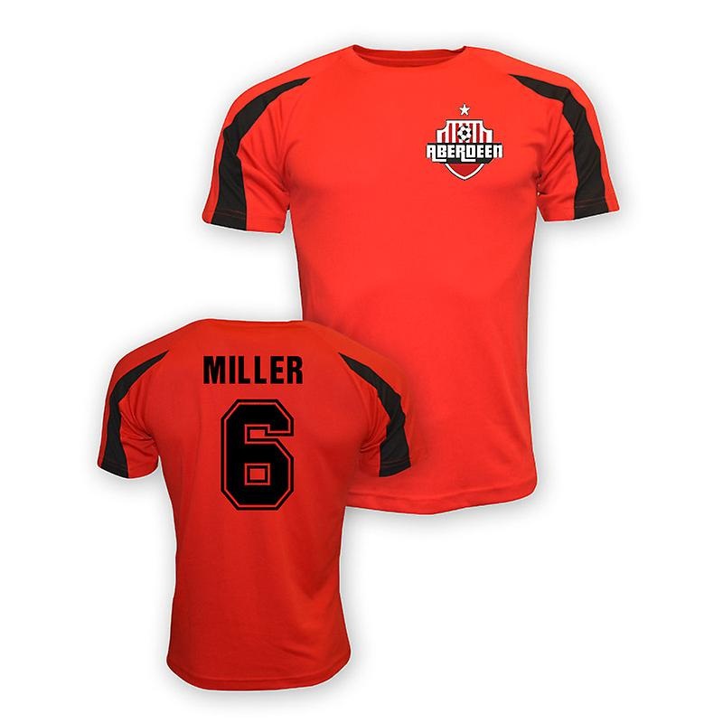 Willie Miller Aberdeen Sports Training Jersey (red) – Kids