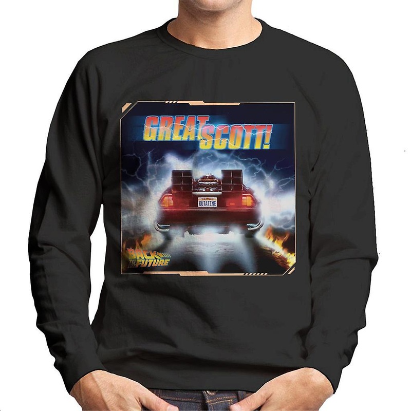 Back to the Future Delorean Great Scott Men’s Sweatshirt
