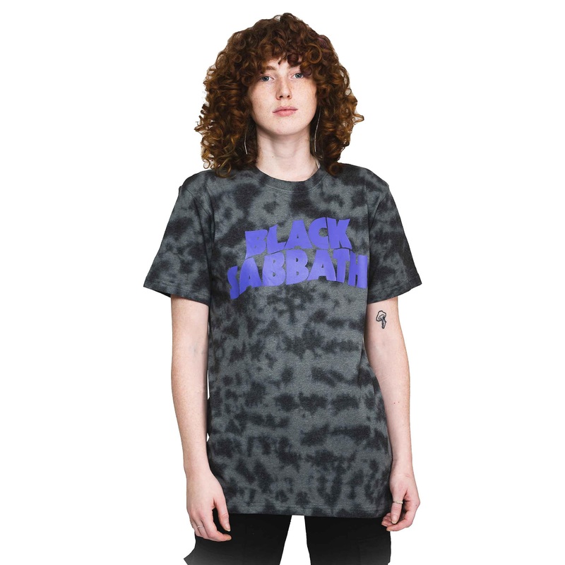 Black Sabbath Classic Band Logo Dip Dye T Shirt
