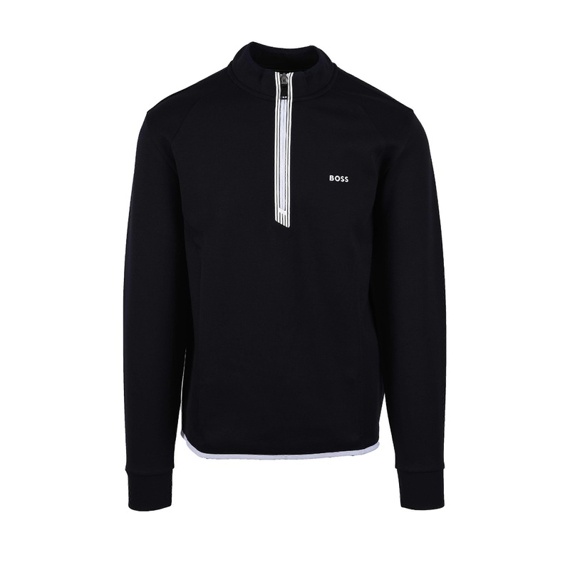 Boss Sweat 1 Half Zip Dark Blue