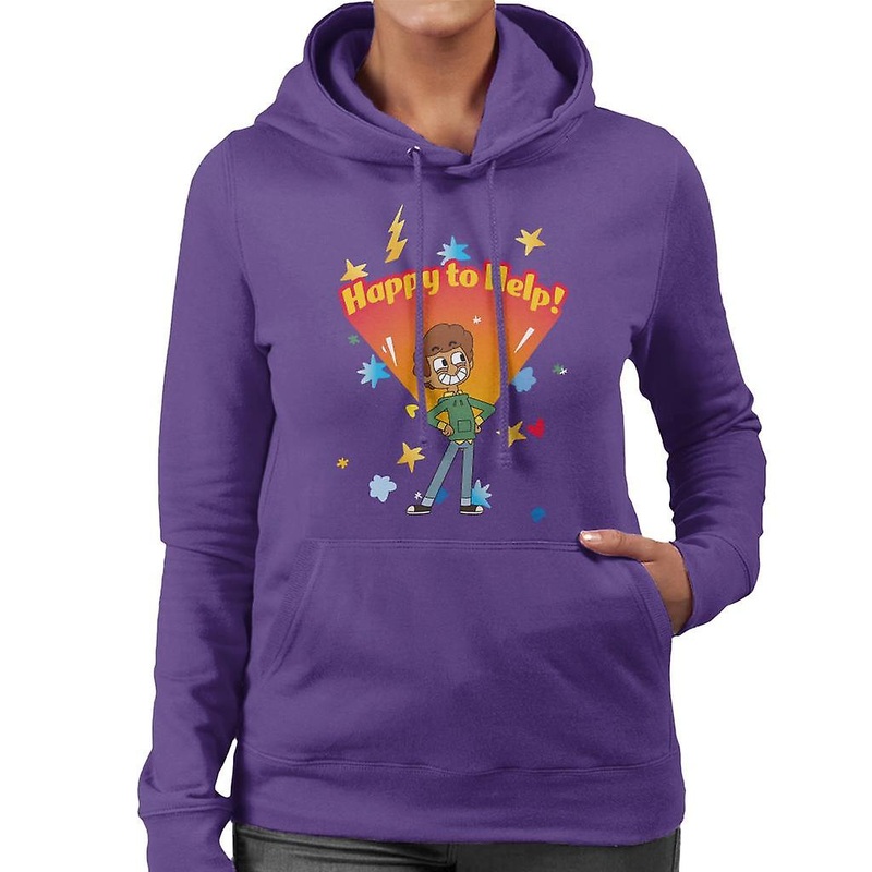 Boy Girl Dog Cat Mouse Cheese Happy To Help Women’s Hooded Sweatshirt