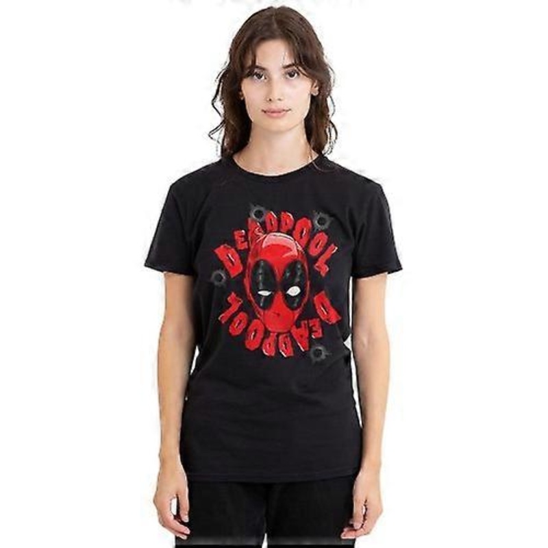 Deadpool Unisex Adult Head T-Shirt
