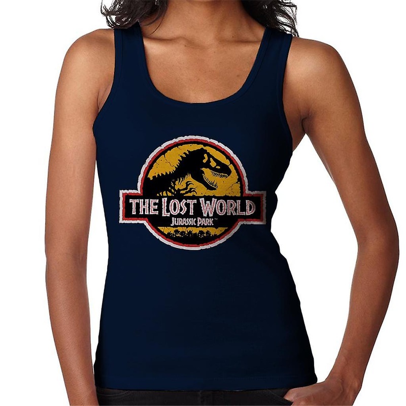 Jurassic Park The Lost World White Outline Logo Women’s Vest