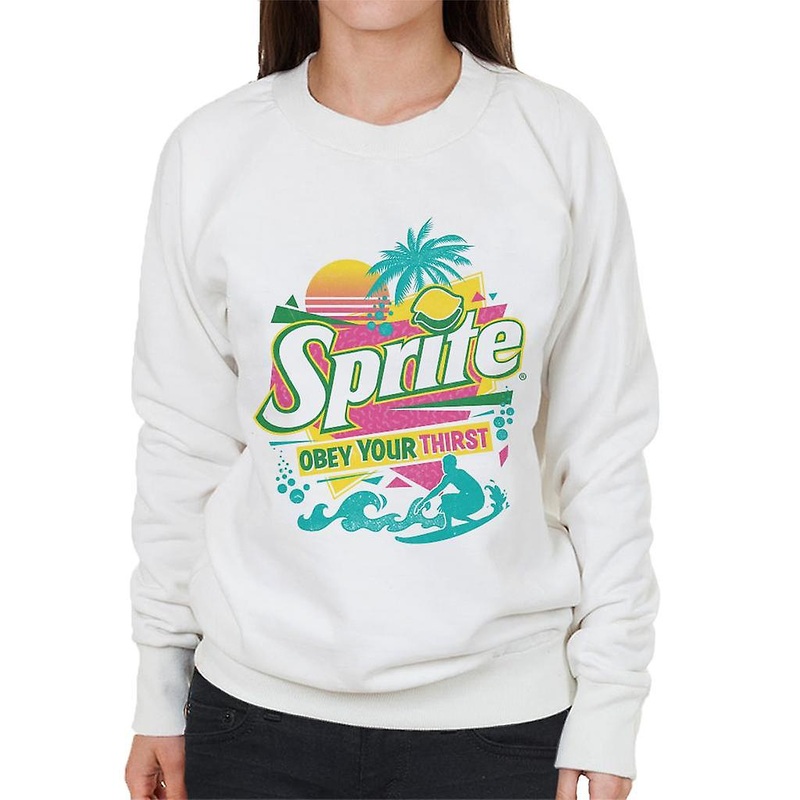Sprite Retro 90s Beach Obey Your Thirst Women’s Sweatshirt