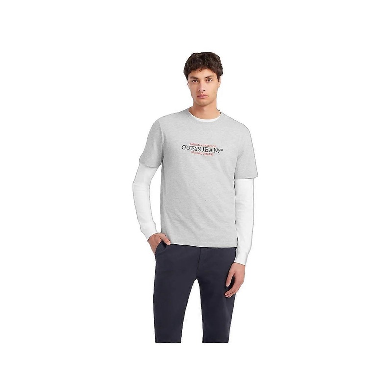T shirt Guess original american Men Grey