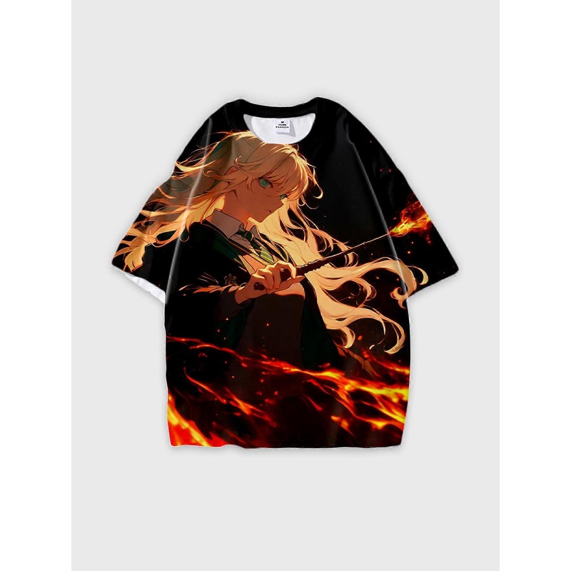 T-Shirt Short Sleeve Round Neck, Summer Casual Loose Graphic Tee, Unisex Harry Potter V840