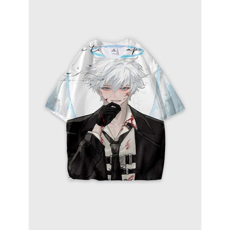 T-Shirt Short Sleeve Round Neck, Summer Casual Loose Graphic Tee, Unisex The Link Click W527