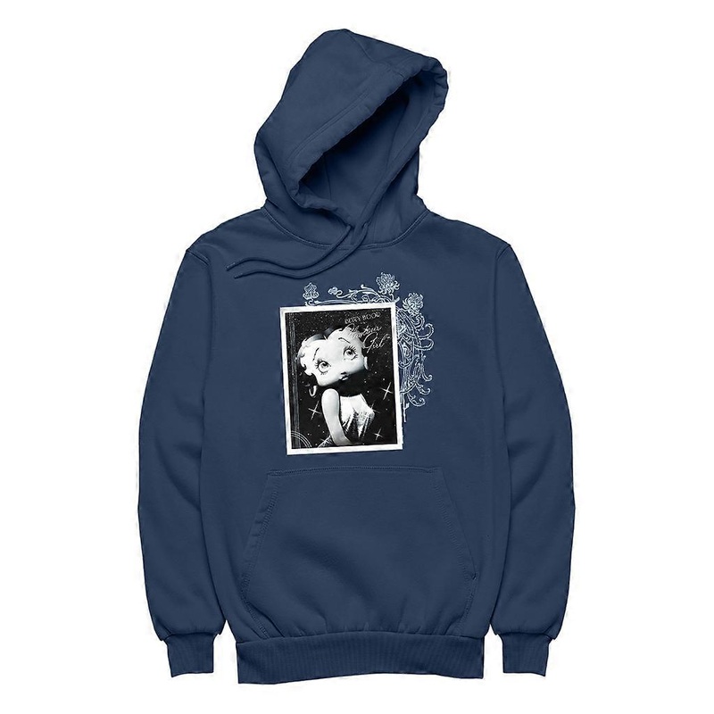 Betty Boop Sparkle Portrait Glamour Girl Men’s Hooded Sweatshirt