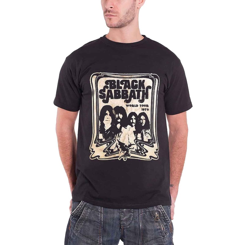 Black Sabbath World Tour 78 Group Shot T Shirt