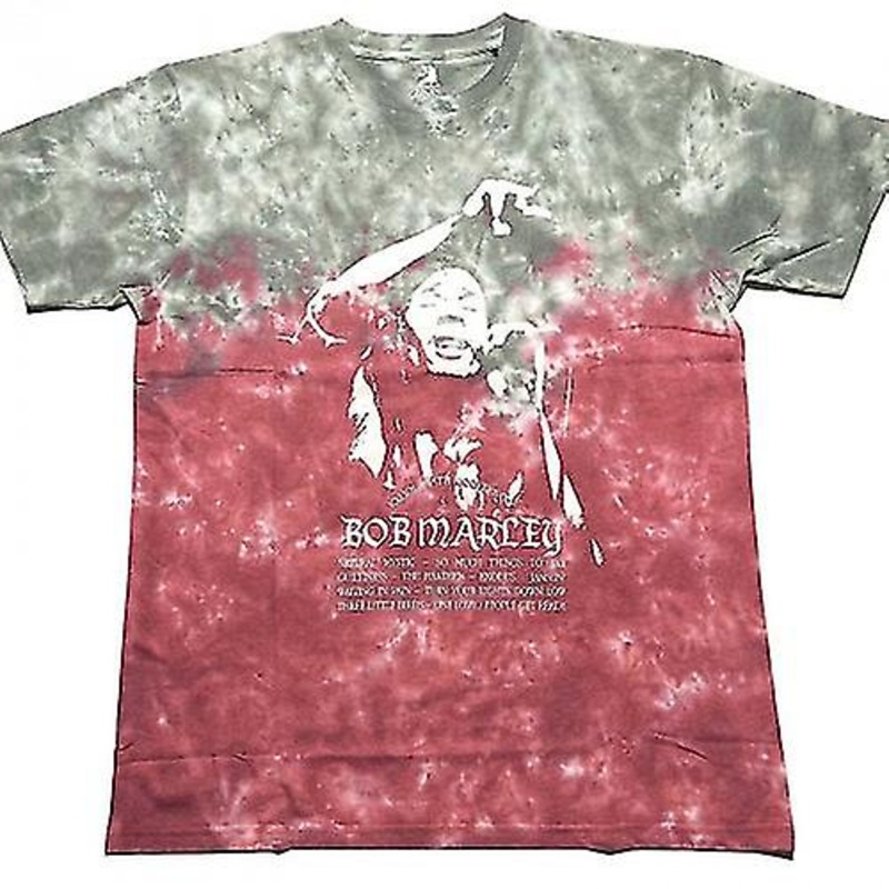 Bob Marley Unisex Adult Exodus Playlist Tie Dye T-Shirt