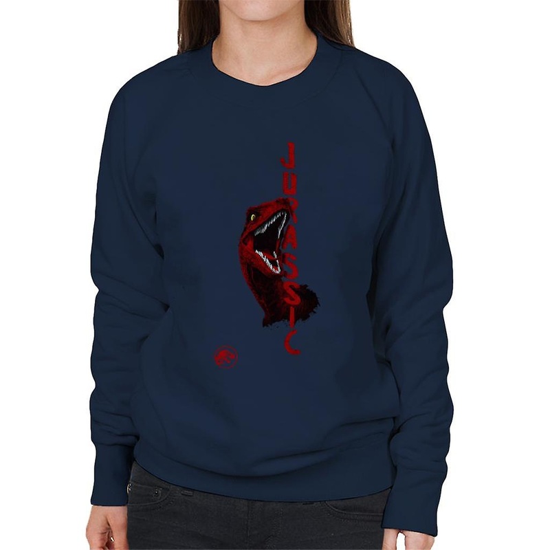 Jurassic Park Velociraptor Red Women’s Sweatshirt
