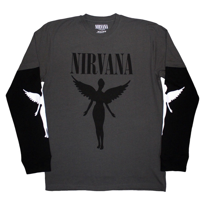Nirvana In Utero Mono Layered Long Sleeve T Shirt