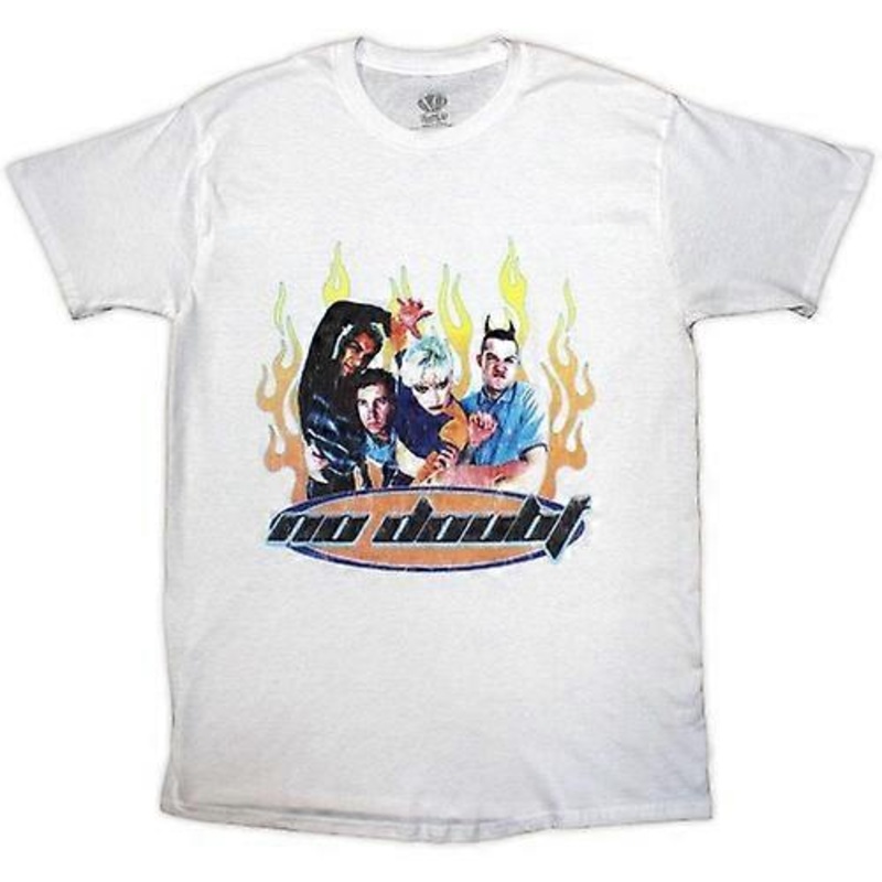 No Doubt Unisex Adult Flames T-Shirt