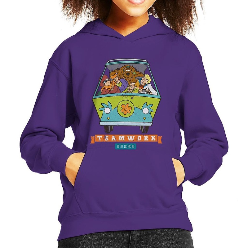 Scooby Doo Sports Teamwork Geeks Kid’s Hooded Sweatshirt