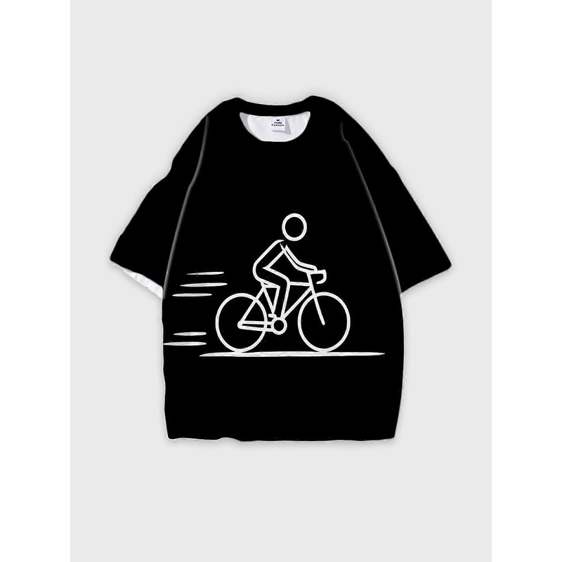 T-Shirt Short Sleeve Round Neck, Summer Casual Loose Graphic Tee, Unisex Pattern U1959