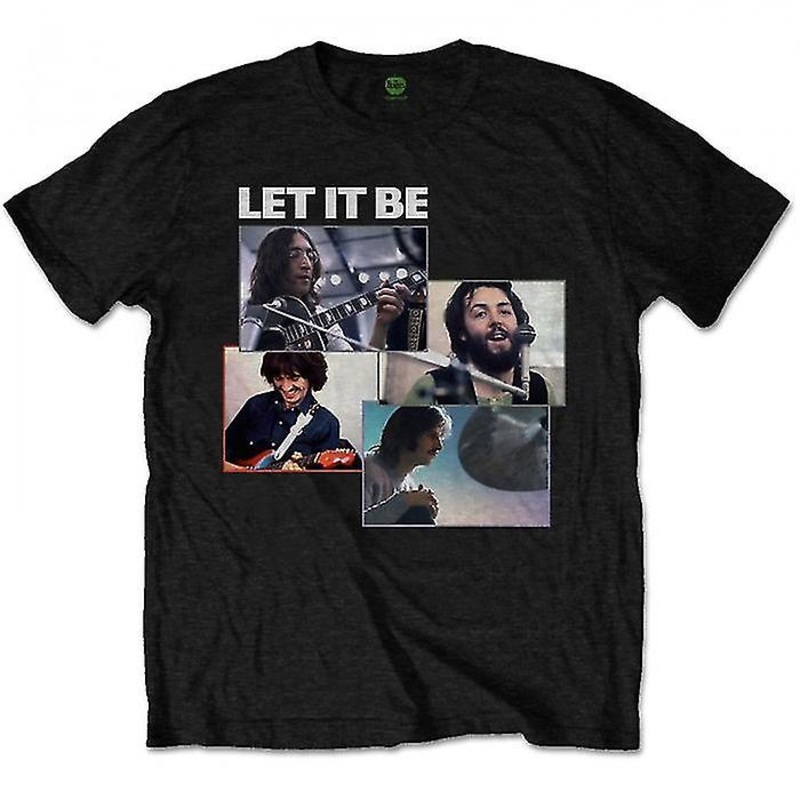 The Beatles Unisex Adult Let It Be Recording Shots T-Shirt