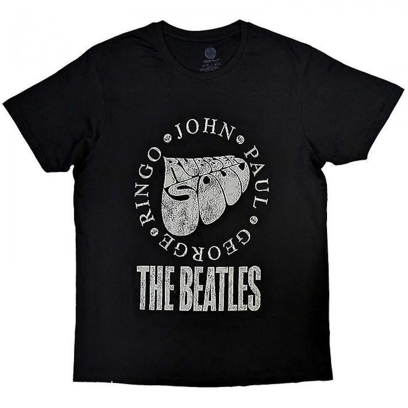 The Beatles Unisex Adult Rubber Soul Names Cotton T-Shirt