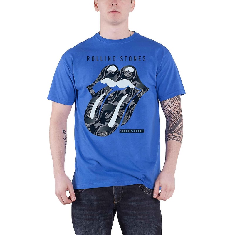 The Rolling Stones ST Shirtl Wheels Album Tongue T Shirt