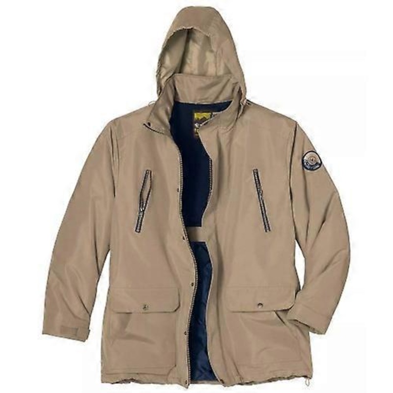 Atlas For Men Mens Water Repellent Multi Pocket Parka