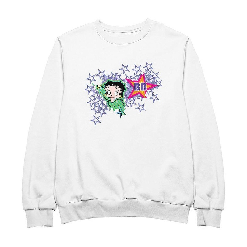 Betty Boop Green Top Purple Stars Men’s Sweatshirt