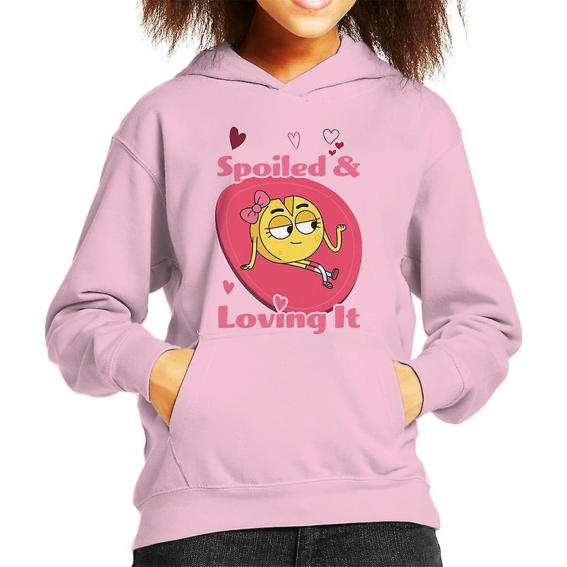 Boy Girl Dog Cat Mouse Cheese Spoiled And Loving It Kid’s Hooded Sweatshirt