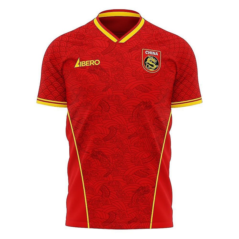 China 2025-2026 Home Concept Football Kit (Libero) – Little Boys