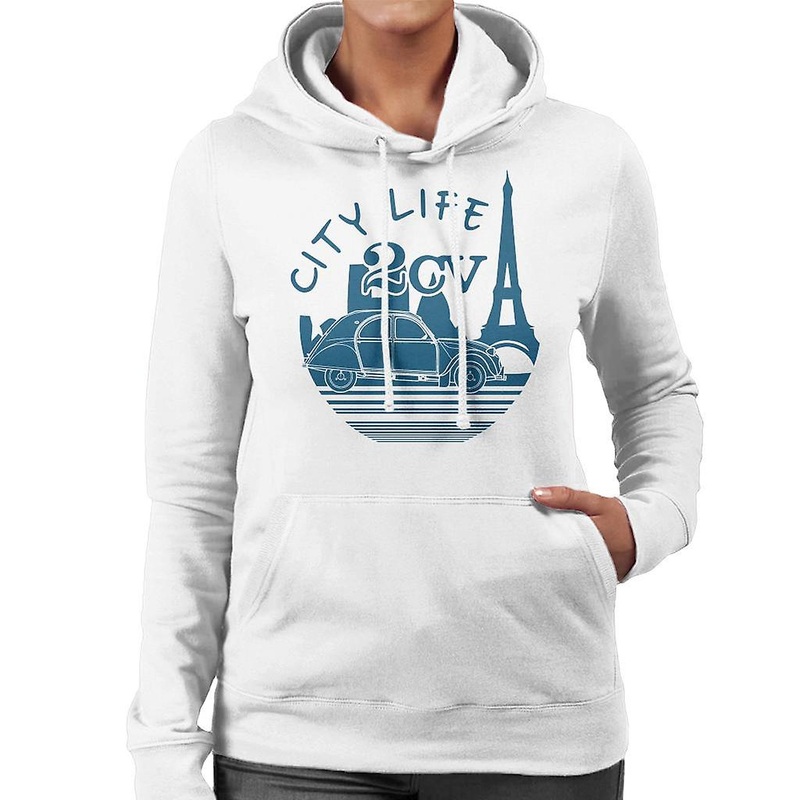 Citroen 2CV City Life Paris For Light Women’s Hooded Sweatshirt