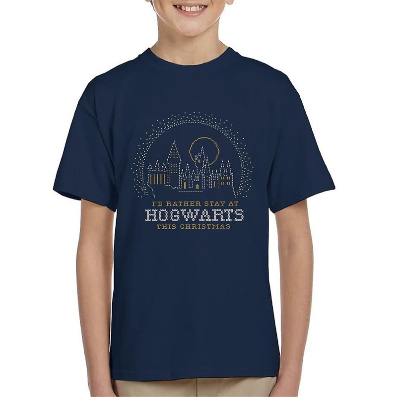 Harry Potter Christmas Staying At Hogwarts Kid’s T-Shirt